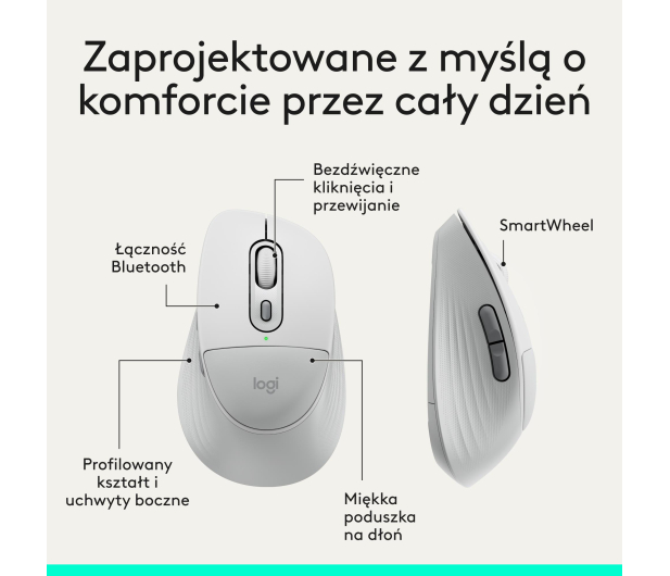 Logitech Signature Comfort Plus MK880 biały - 1533425 - zdjęcie 7